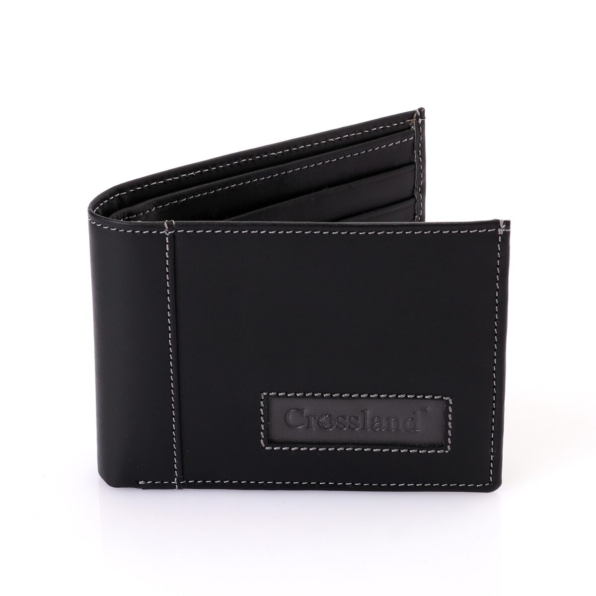 Genuine Leather Tri-Fold Wallet, Window ID Slot - RFID Blocking Technology - Image 2
