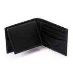 Genuine Leather Tri-Fold Wallet, Window ID Slot - RFID Blocking Technology - Image 3