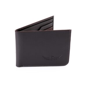 CROSSLAND Genuine Leather Wallet Bi-Fold Grey RFID