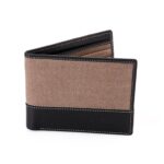 CROSSLAND Genuine Leather Wallet Bi-Fold Beige RFID