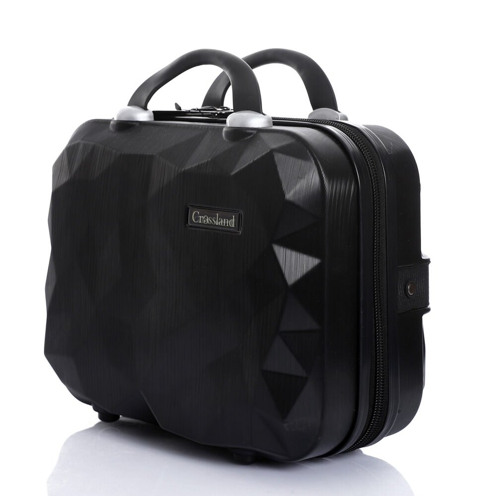 CROSSLAND Makeup Travel Case Hard Shell , 2 Pices Set Cosmetic Case