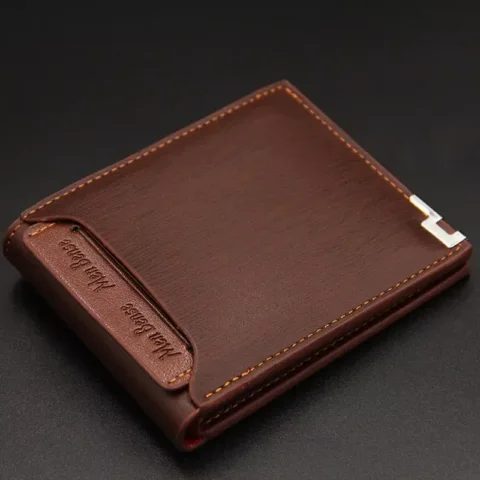 CROSSLAND Brown leather wallet with minimalist design