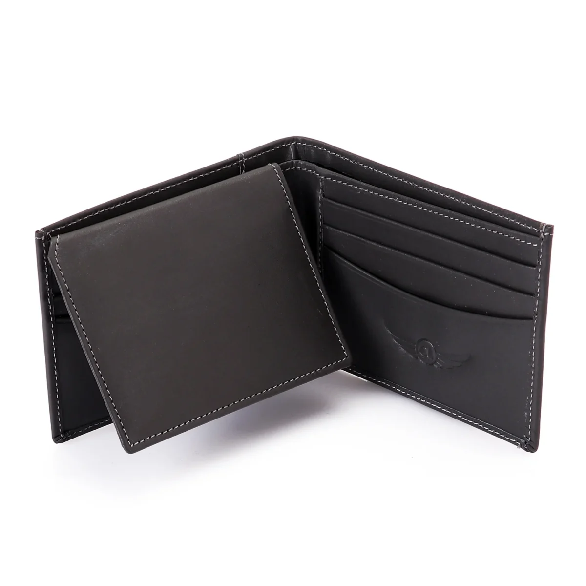 Genuine Leather Wallet For men Grey