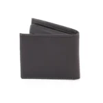 Genuine Leather Tri-Fold Wallet, Window ID Slot - RFID Blocking Technology- Grey - Image 3
