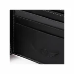 Genuine Leather Tri-Fold Wallet, Window ID Slot - RFID Blocking Technology- Grey - Image 6