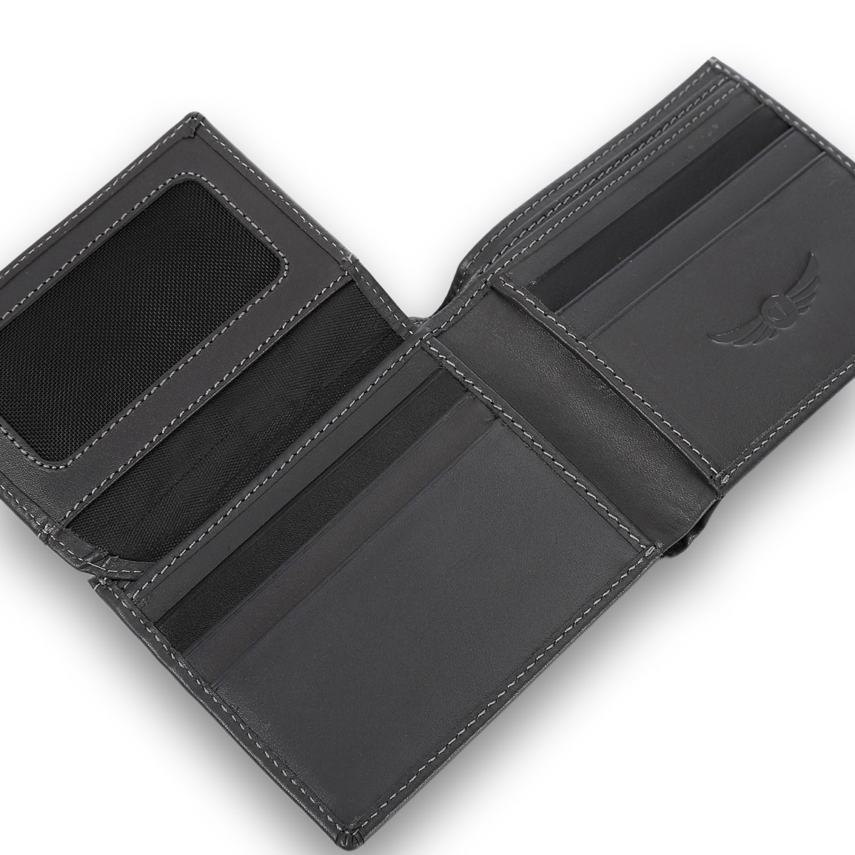 Men Trifold Wallet Grey