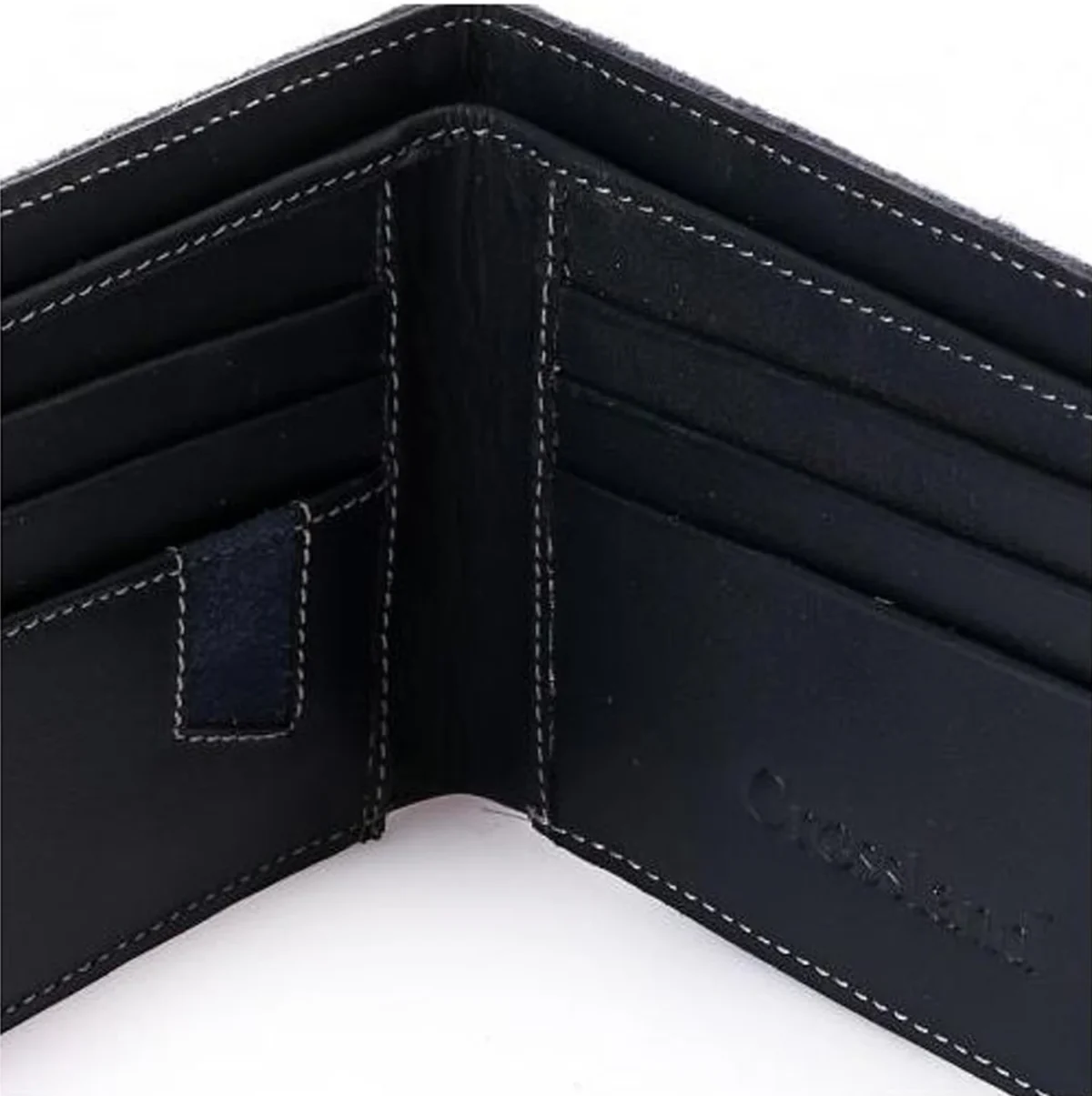 Genuine Leather Wallet For men Navy Blue