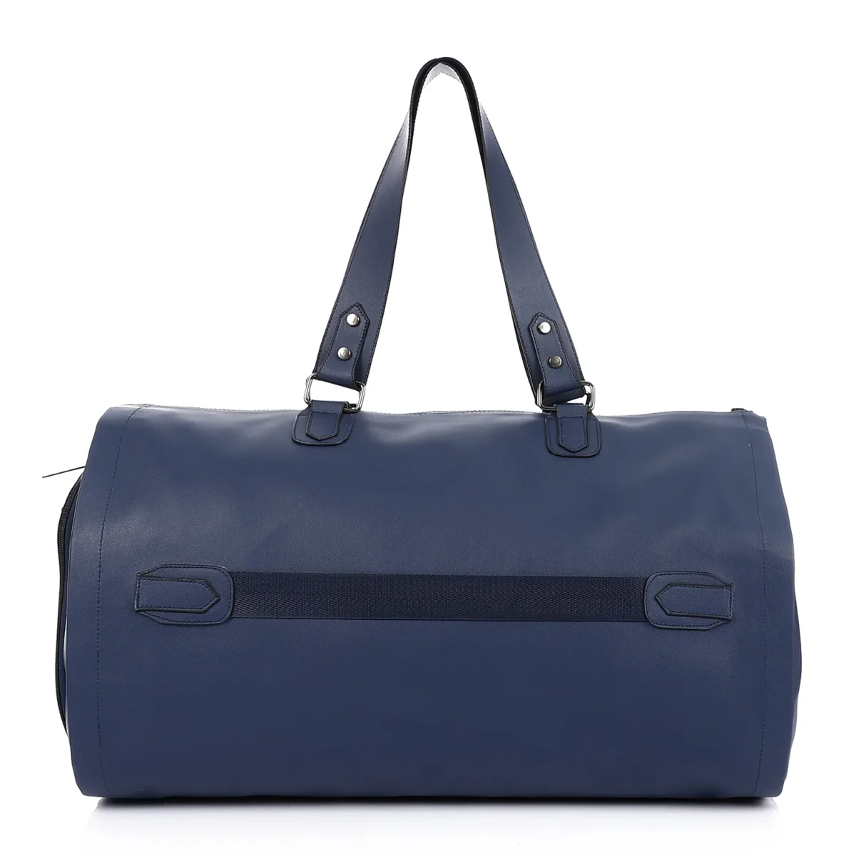 Premium Folding Leather Duffel Bag, Cabin Size with Suit and Shoe Compartments - Image 10