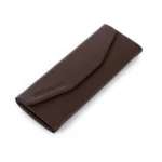 Eyewear Folding Slim Case , Velvet Lining – Chocolate brown - Image 3