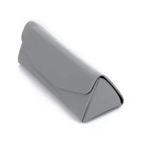 Eyewear Folding Slim Case , Velvet Lining – Light Grey