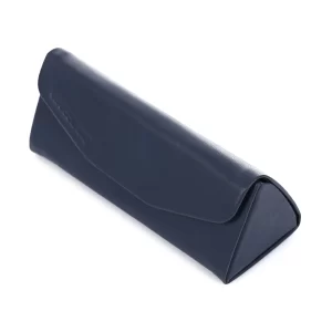 Eyewear Folding Slim Case , Velvet Lining – Navy Blue