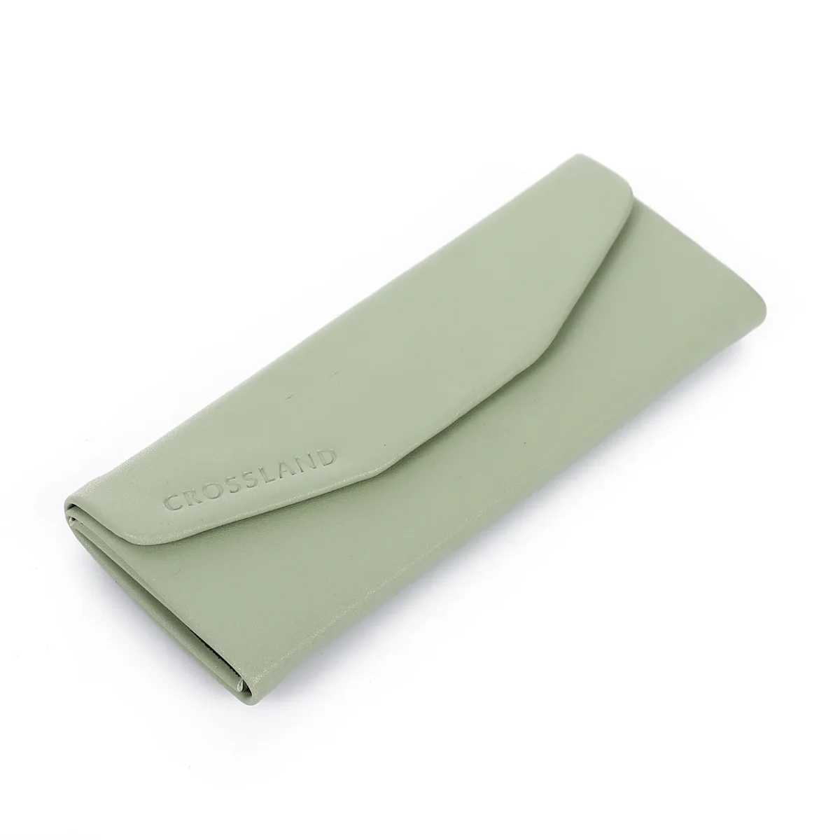 Eyewear Folding Slim Case , Velvet Lining – Pistachio - Image 3