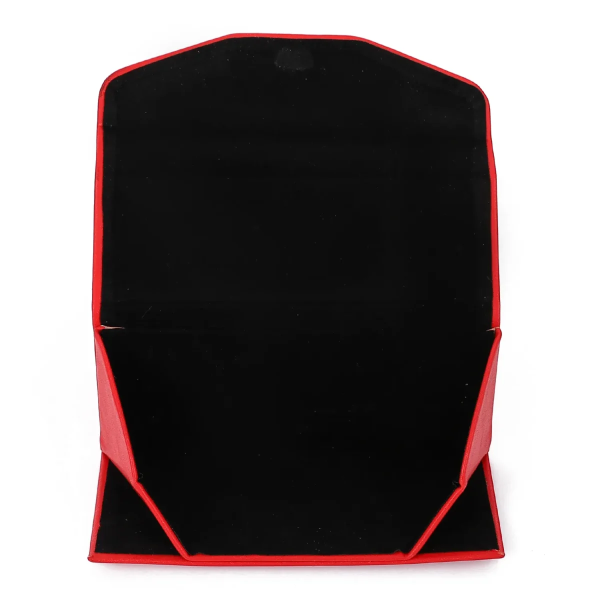 Eyewear Folding Slim Case , Velvet Lining – Red - Image 4
