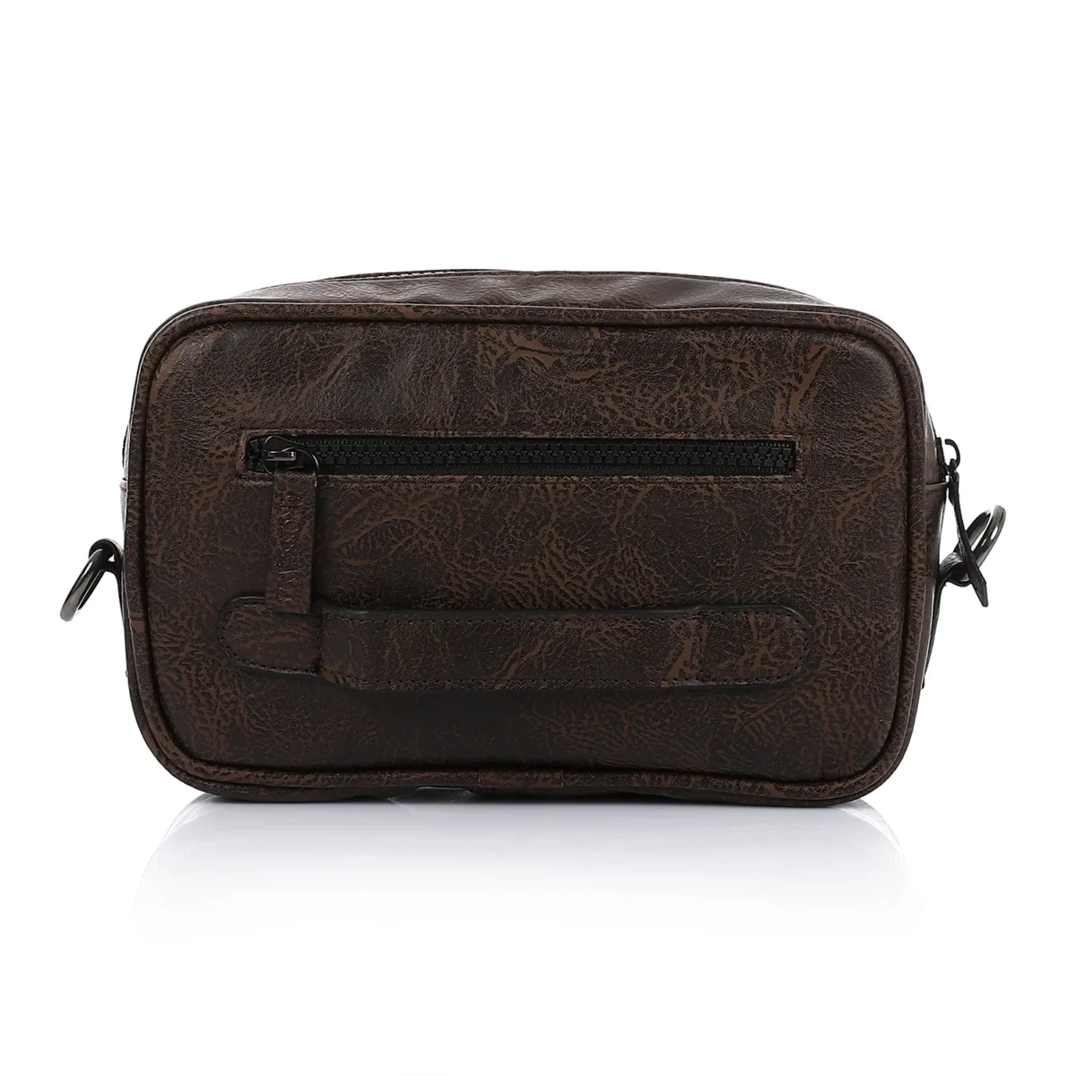 Genuine Leather Handbag Crossbody For Men - Adjusted Hand Strap - Image 4