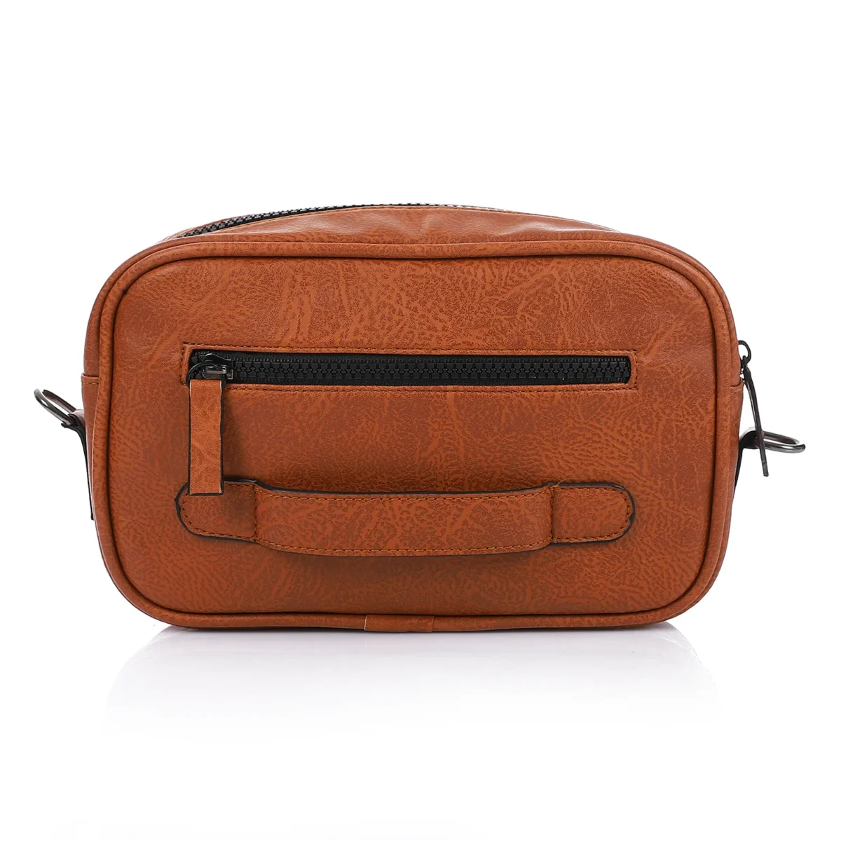 Genuine Leather Handbag Crossbody For Men - Adjusted Hand Strap - Image 4