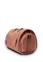 Premium Folding Duffel – Linen & Leather Travel Bag with Suit & Shoe Compartments - Image 2