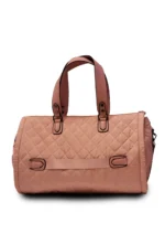 Premium Folding Duffel – Linen & Leather Travel Bag with Suit & Shoe Compartments - Image 3