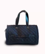 Premium Folding Duffel – Linen & Leather Travel Bag with Suit & Shoe Compartments - Image 2