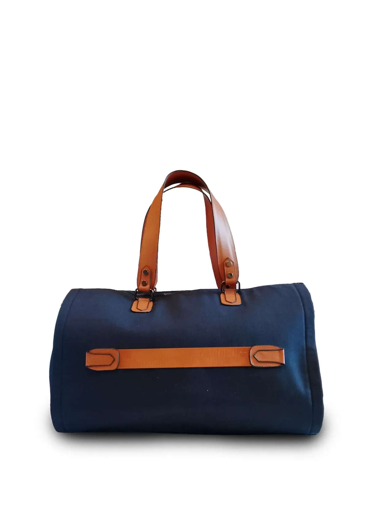 Premium Folding Duffel – Linen & Leather Travel Bag with Suit and Shoe Compartments - Image 2