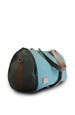 Premium Folding Duffel – Linen & Leather Travel Bag with Suit & Shoe Compartments - Image 2