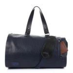 Premium Folding Duffel – Crocodile Leather Travel Bag with Suit & Shoe Compartments - Image 7