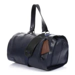 Premium Folding Duffel – Crocodile Leather Travel Bag with Suit & Shoe Compartments