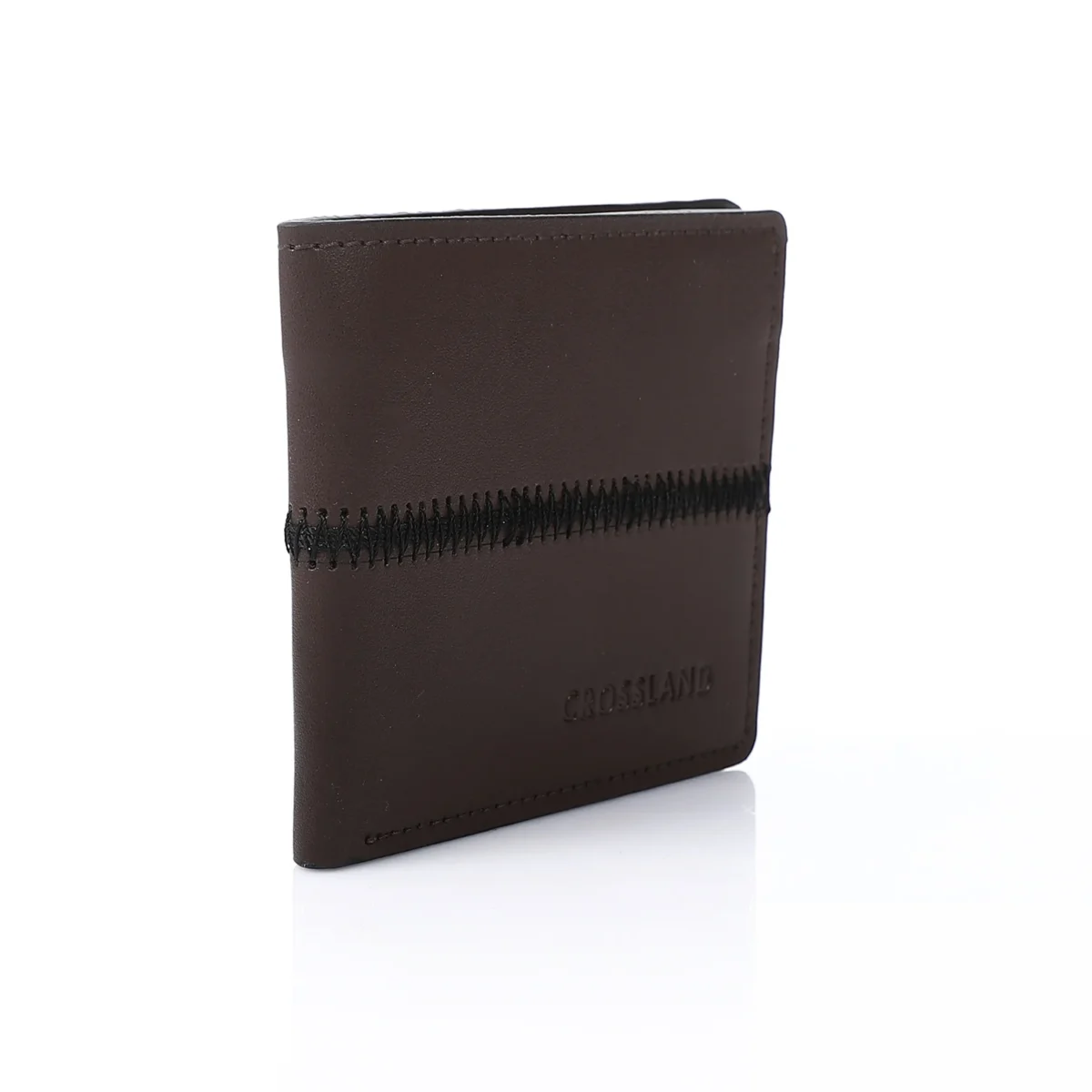 Faux PU Leather Bi-Fold  Wallet - Slim Compact Design- Brown - Image 4
