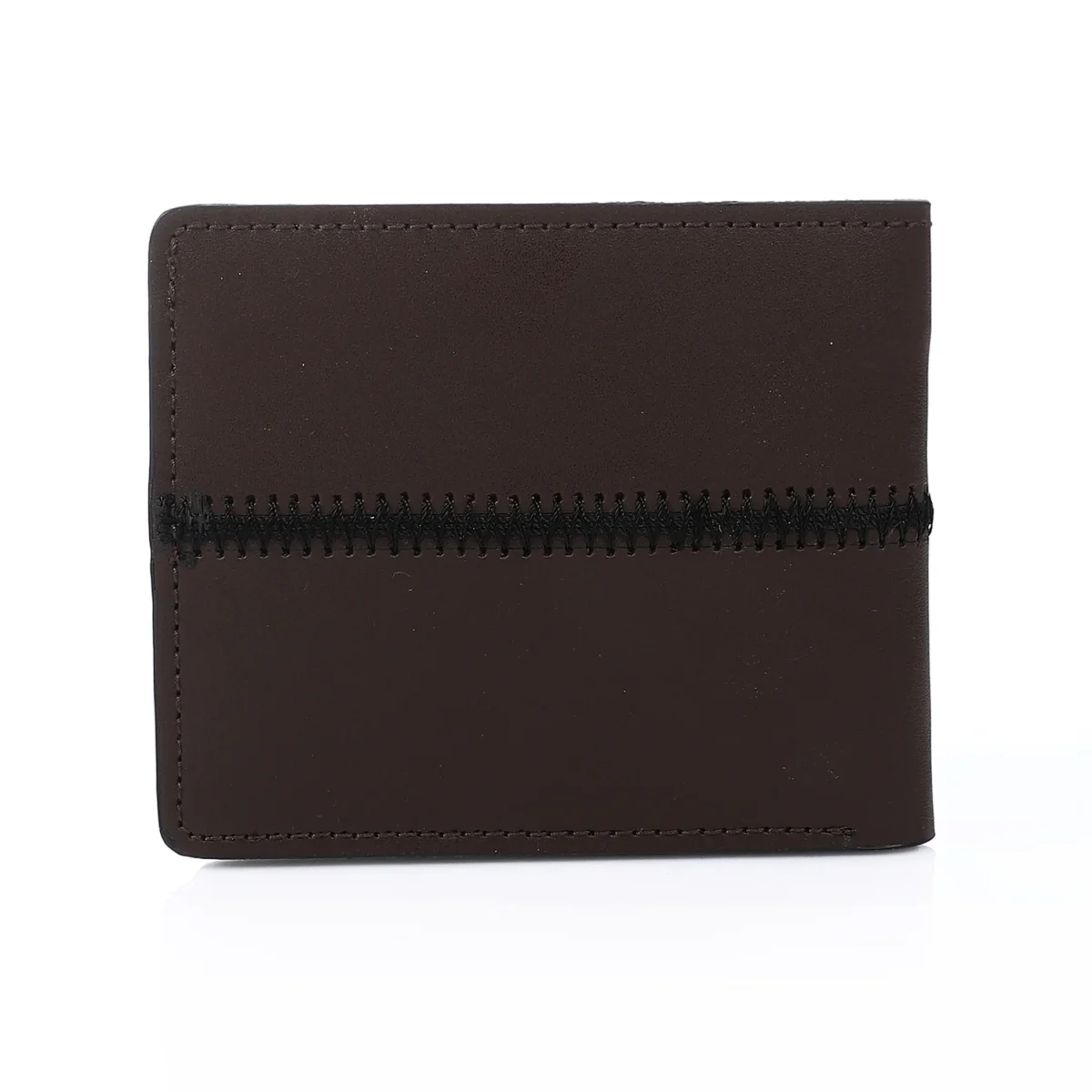 Faux PU Leather Bi-Fold  Wallet - Slim Compact Design- Brown - Image 3
