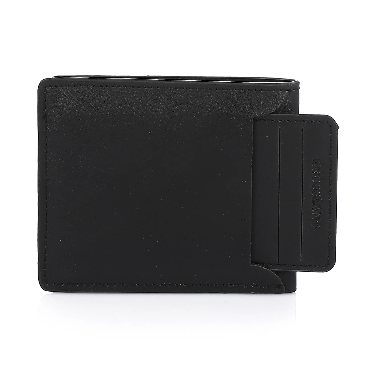 GLW-112-Black-V3 Men's Genuine Leather Billfold Wallet - Card Holder Integrated - RFID Blocking Technology - Image 1
