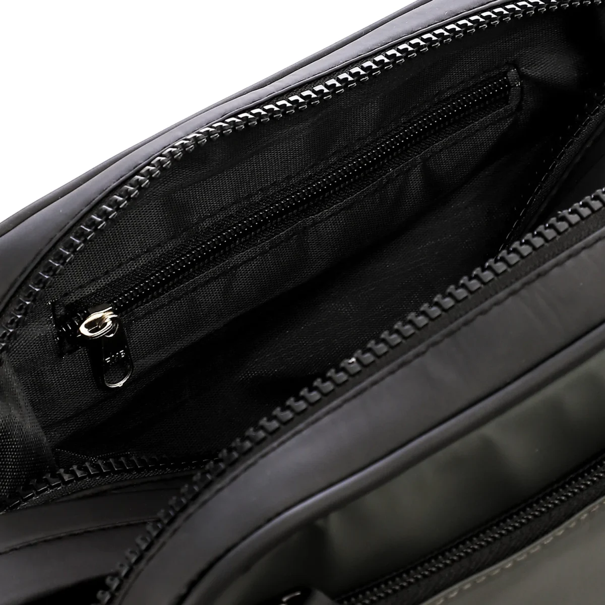 Grey Waterproof Clutch Handbag For Men, Adjustable Strap and Safety Mobile Pocket - Image 4