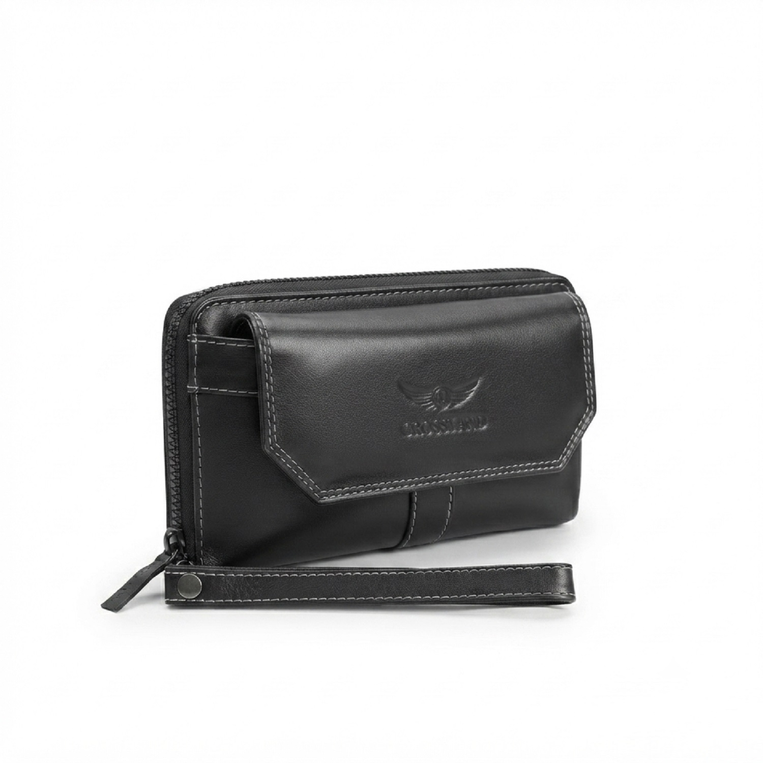HB-108-Black -Main Black Men Handbag