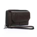 Clutch handbag for men brown