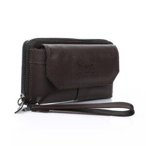 Clutch handbag for men brown