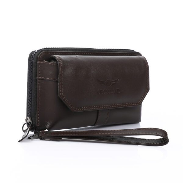 Clutch handbag for men brown