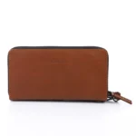 Havana Genuine Leather Clutch Handbag- Interior Card Slots and Hand Strap - Image 3