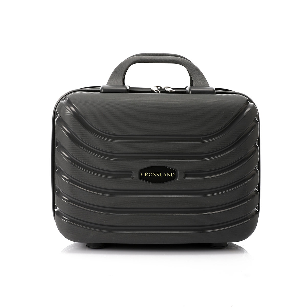 CROSSLAND Makeup Bag 14 Inch Grey Unbreakable