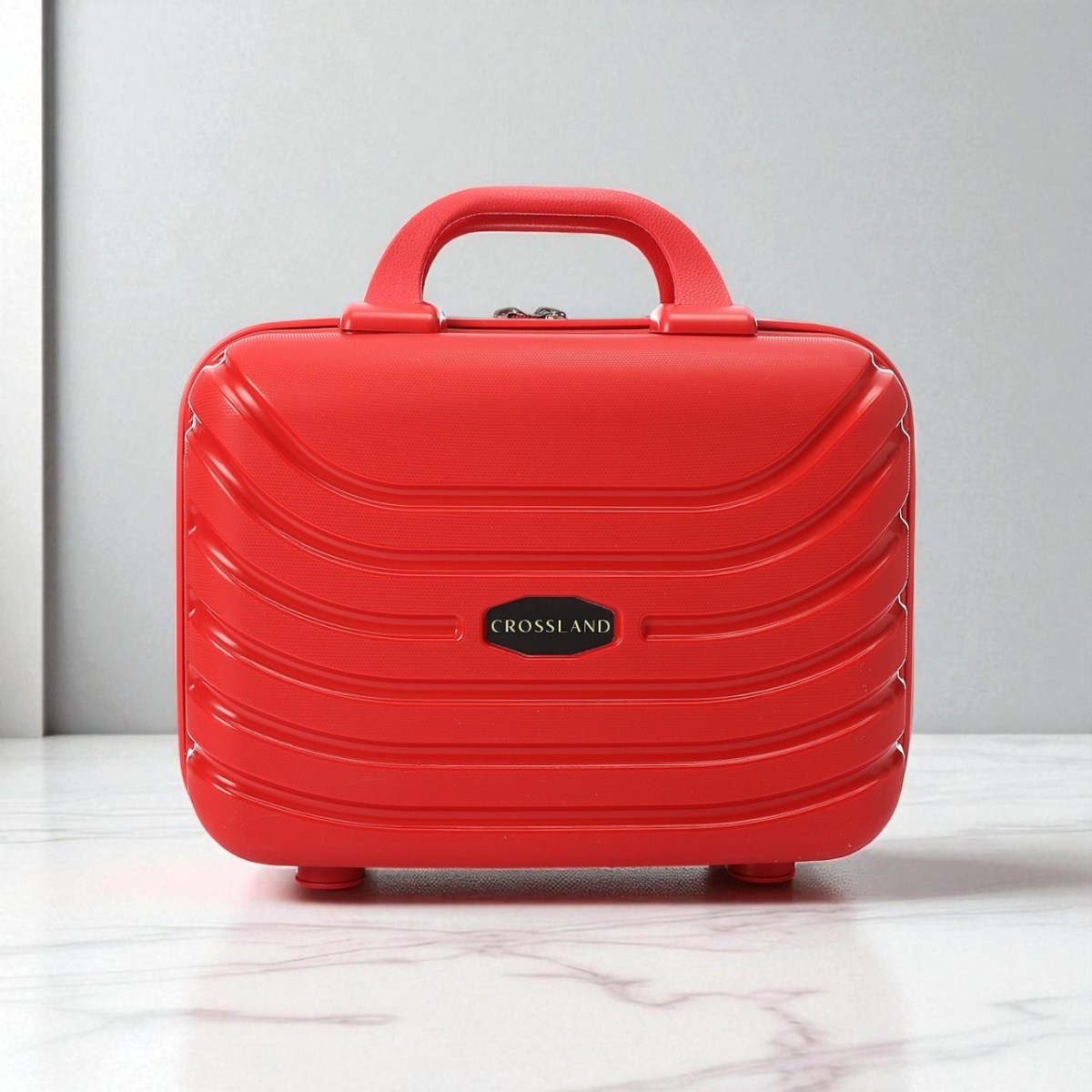CROSSLAND Makeup Bag 14 Inch Red Unbreakable