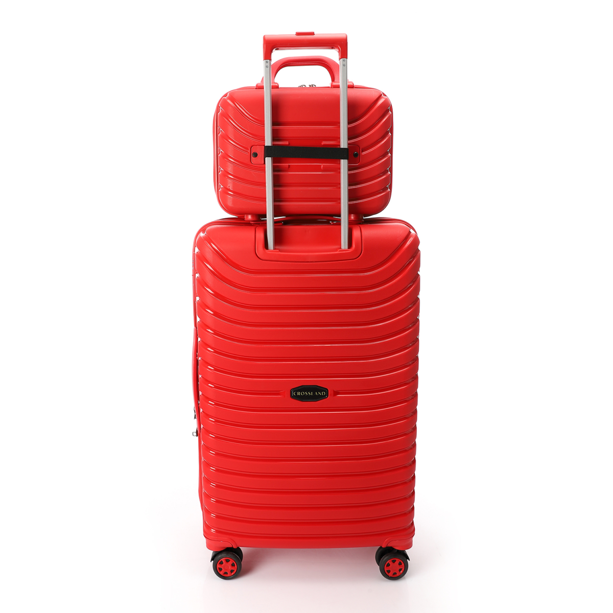 CROSSLAND Makeup Bag 14 Inch Red Unbreakable