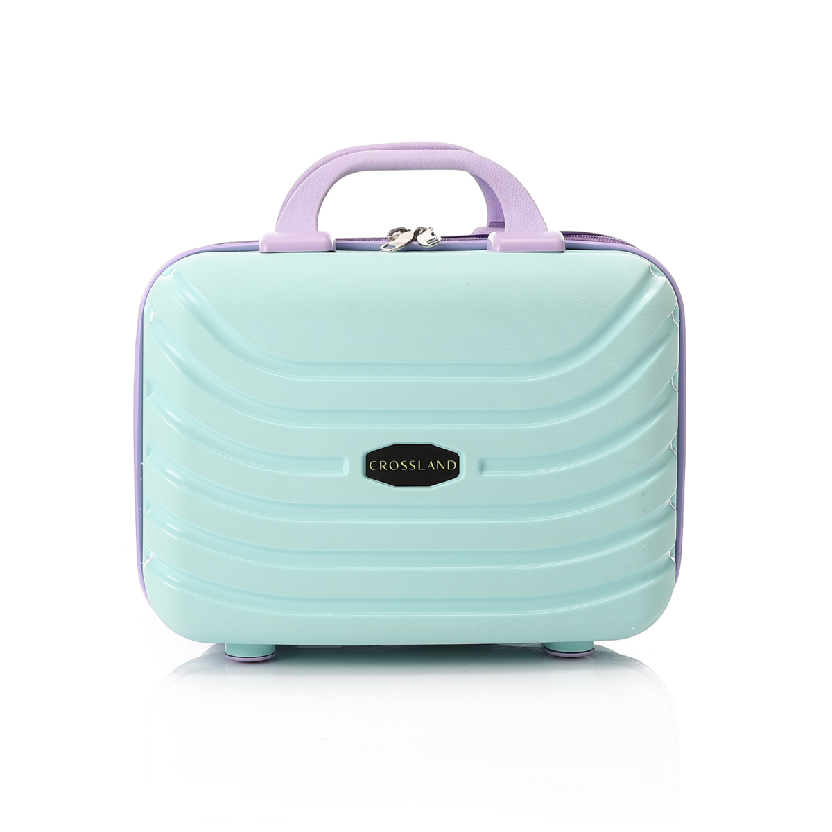 CROSSLAND Makeup Bag 14 Inch Turquoise -Purple Unbreakable