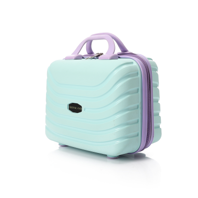 CROSSLAND Makeup Bag 14 Inch Turquoise -Purple Unbreakable