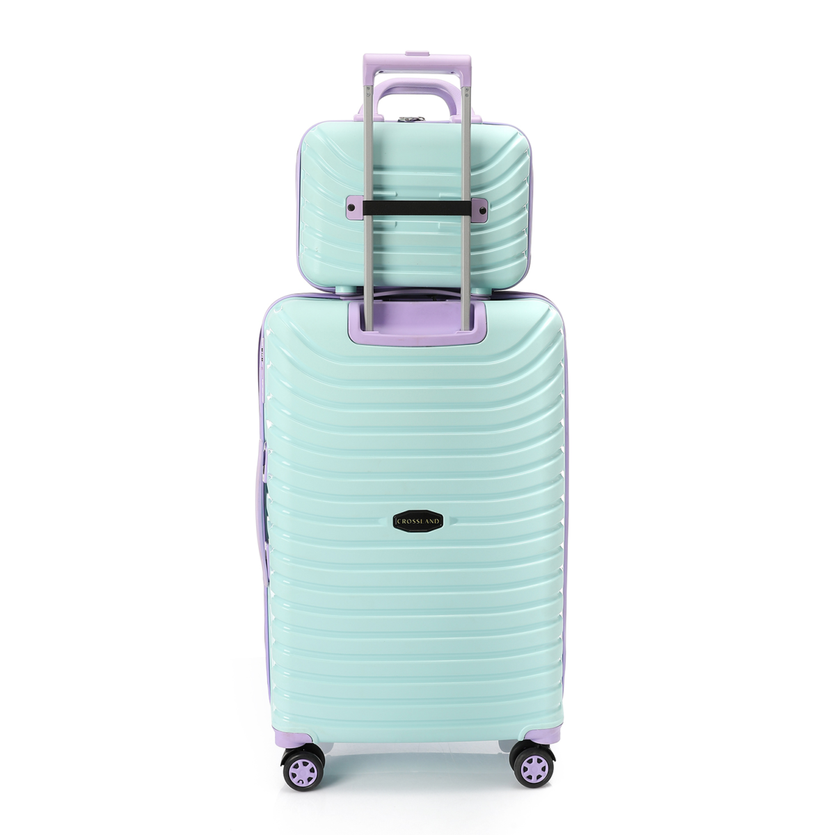 CROSSLAND Makeup Bag 14 Inch Turquoise -Purple Unbreakable