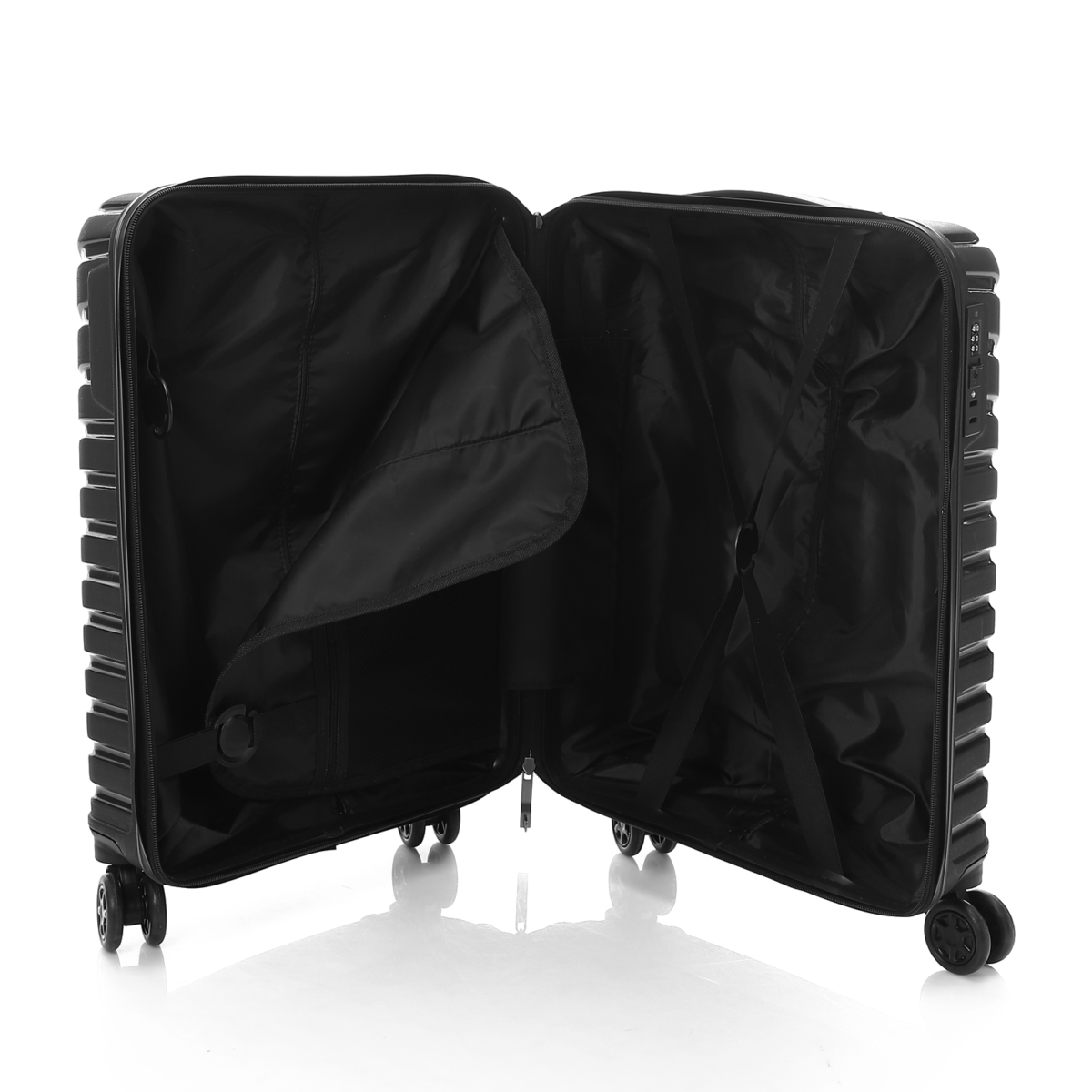 CROSSLAND 22 inch black cabin luggage