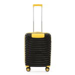 CROSSLAND 22 Inch Black Yellow Cabin Luggage