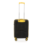 CROSSLAND 22 Inch Black Yellow Cabin Luggage