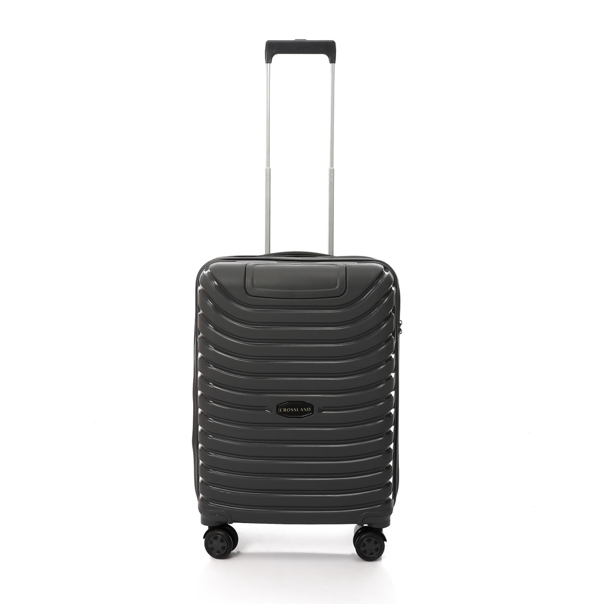 CROSSLAND Unbreakable Polyproline 22 Inch Cabin Size Trolley Luggage Grey