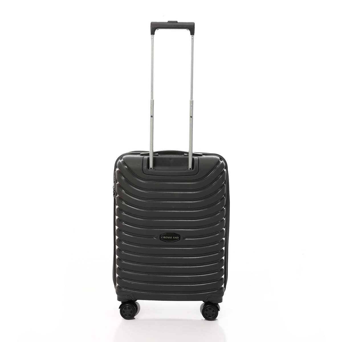 CROSSLAND Unbreakable Polyproline 22 Inch Cabin Size Trolley Luggage Grey