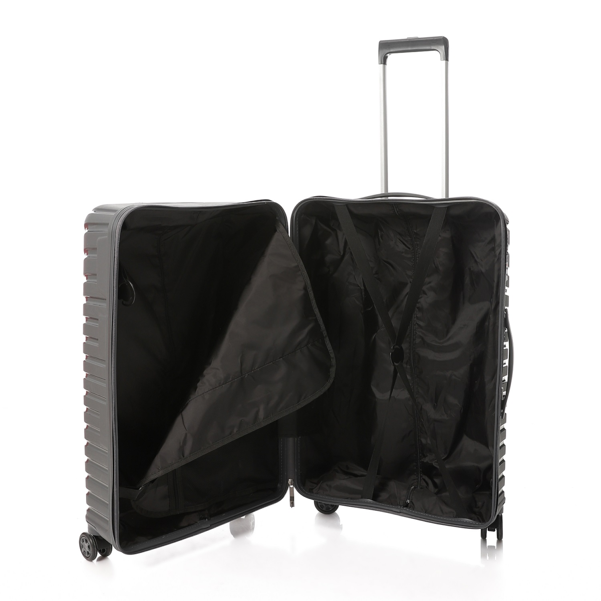CROSSLAND Unbreakable Polyproline 26 Inch Trolley Luggage Grey