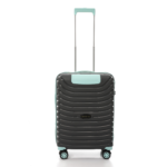 CROSSLAND Cabin Size Suitcase 22” – TSA Lock, Lightweight Hard Shell – Grey - Turquoise - Image 3