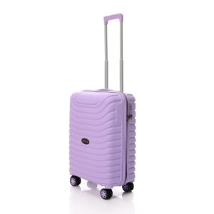 CROSSLAND Cabin Size Suitcase 22” – TSA Lock, Lightweight Hard Shell – Purple