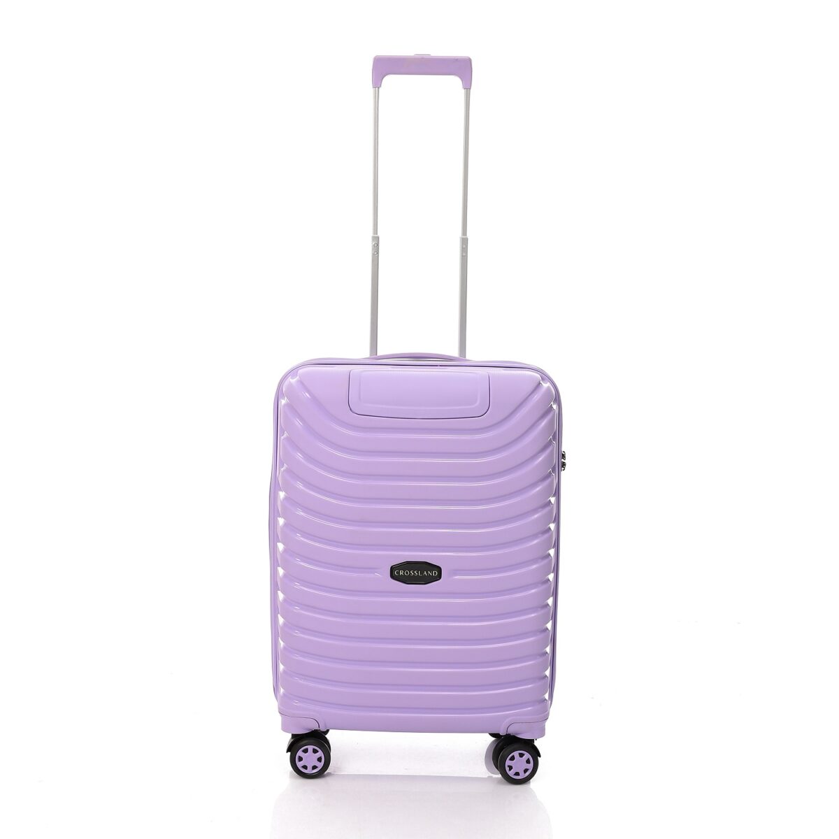 CROSSLAND Unbreakable Polyproplin 22 Inch Cabin Size Trolley Luggage Purple